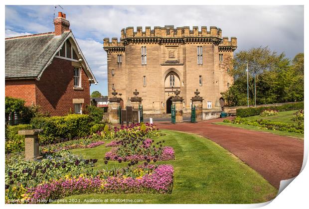 Picturesque Northumberland's Morpeth Castle Print by Holly Burgess