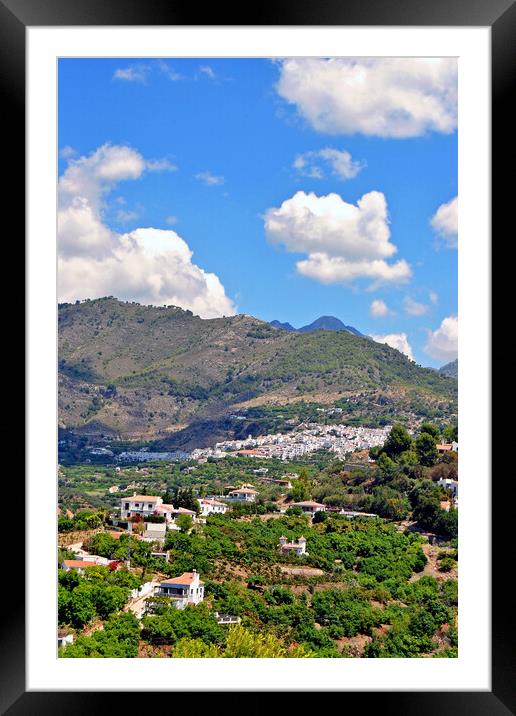The Enchanting White Village Framed Mounted Print by Andy Evans Photos