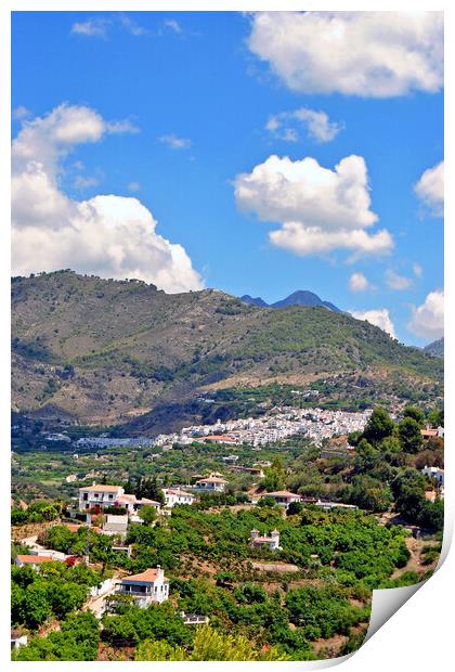 The Enchanting White Village Print by Andy Evans Photos