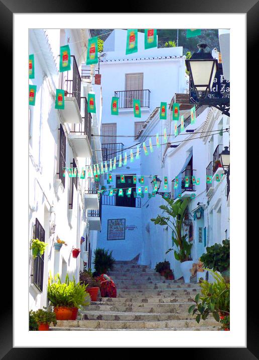 Frigiliana Andalucia Costa Del Sol Spain Framed Mounted Print by Andy Evans Photos