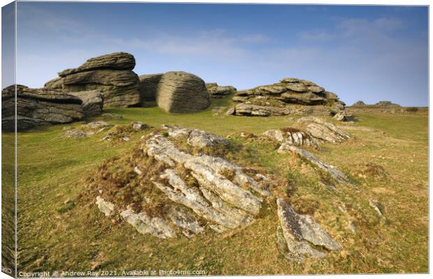 Tunhill Rocks Canvas Print by Andrew Ray
