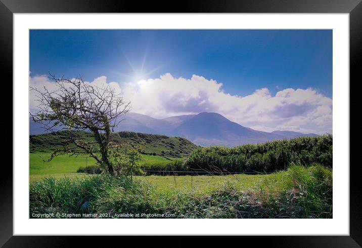 Sliabh Mis Mountains Framed Mounted Print by Stephen Hamer