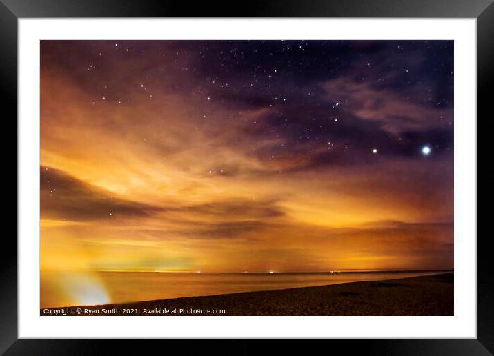 Sky cloud Framed Mounted Print by Ryan Smith