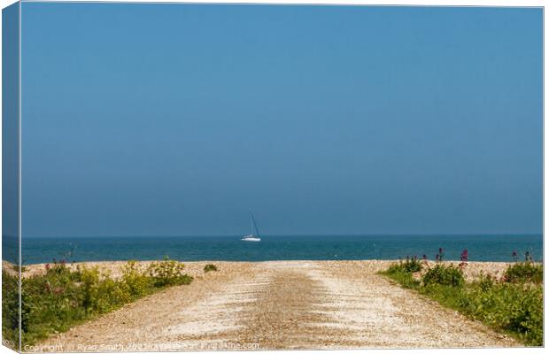 Road to the open sea Canvas Print by Ryan Smith