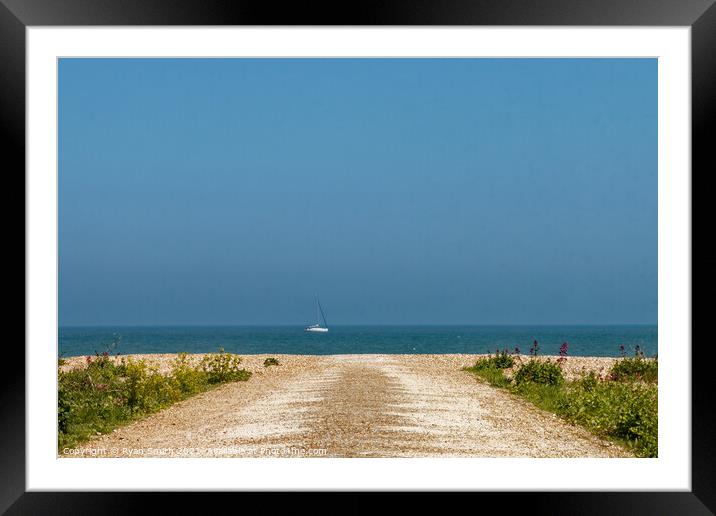 Road to the open sea Framed Mounted Print by Ryan Smith