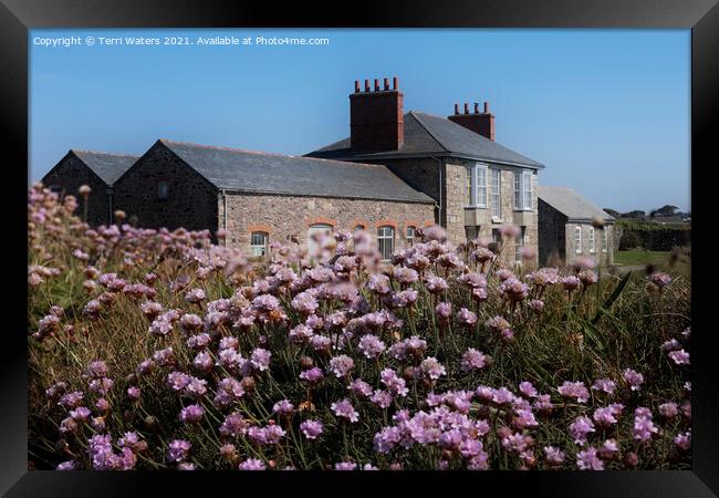 Botallack Count House in Spring Framed Print by Terri Waters