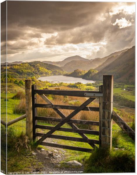 Gated View Canvas Print by Lee Sutton