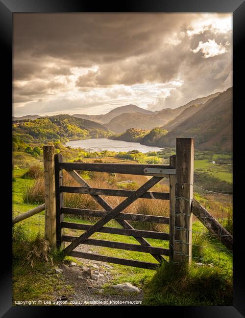 Gated View Framed Print by Lee Sutton