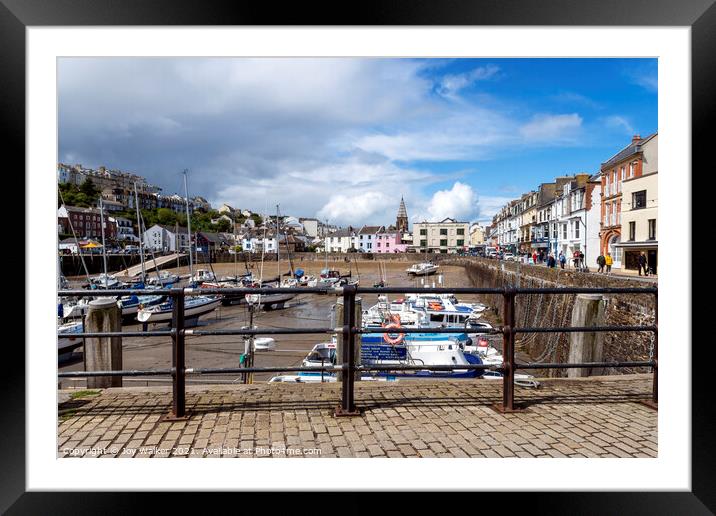 Ilfracombe Harbour, Devon, England, UK Framed Mounted Print by Joy Walker