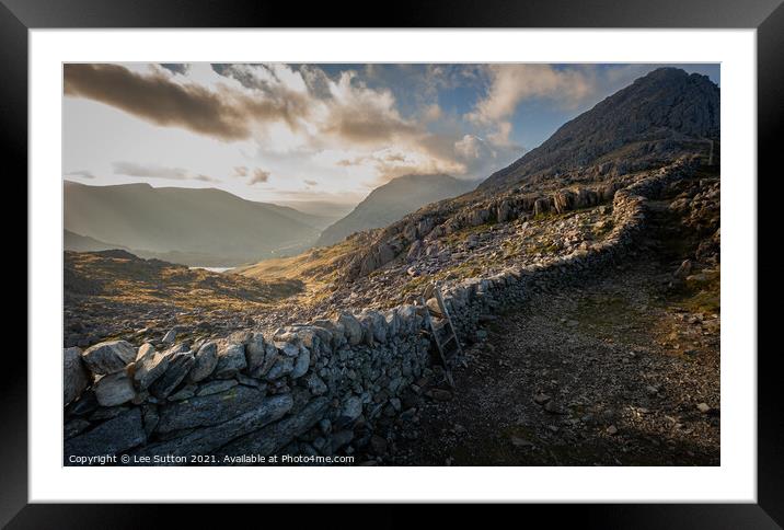 Bwlch Tryfan Framed Mounted Print by Lee Sutton