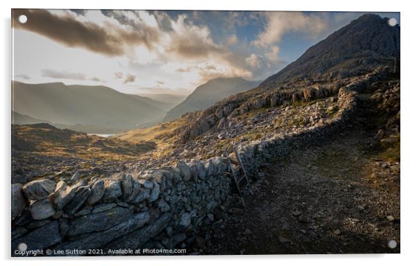 Bwlch Tryfan Acrylic by Lee Sutton