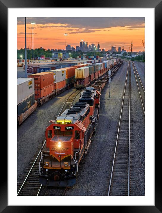 Minneapolis Saint Paul Rail Yard Framed Mounted Print by Jim Hughes