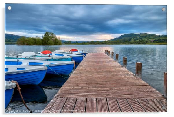 Llangorse Lake, Brecon Beacons  Acrylic by Gordon Maclaren