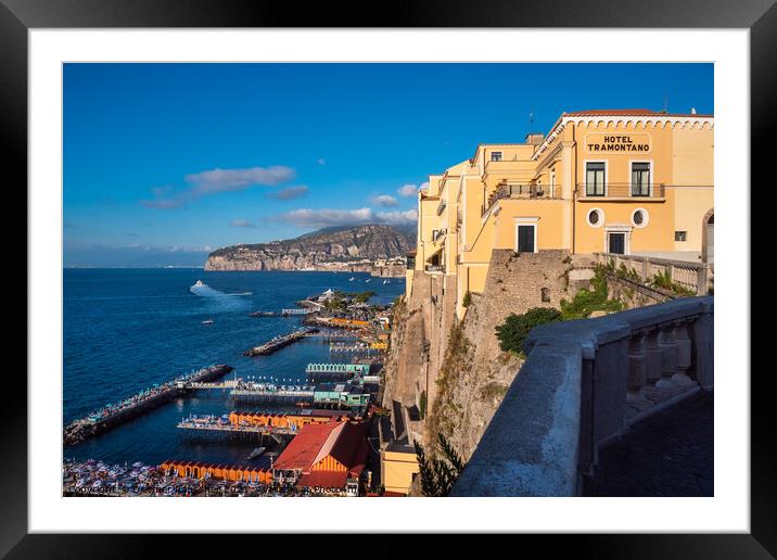 Hotel Tramontano in Sorrento, Campania, Italy Framed Mounted Print by Dietmar Rauscher