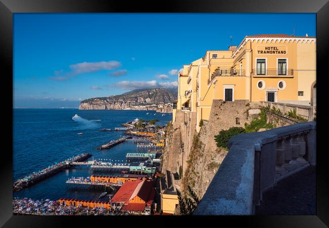Hotel Tramontano in Sorrento, Campania, Italy Framed Print by Dietmar Rauscher