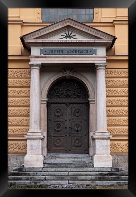 Entrance to the Sieberersches Waisenhaus - Sieberer Orphanage an Framed Print by Dietmar Rauscher