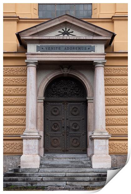 Entrance to the Sieberersches Waisenhaus - Sieberer Orphanage an Print by Dietmar Rauscher