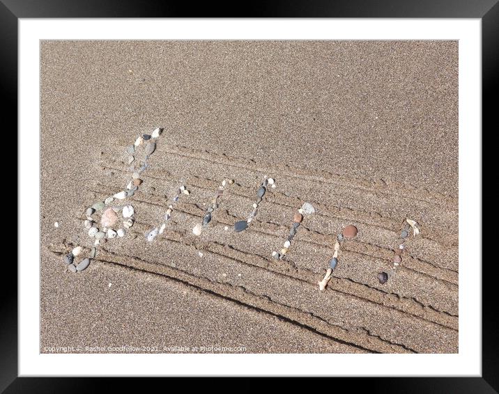 Beach music Framed Mounted Print by Rachel Goodfellow
