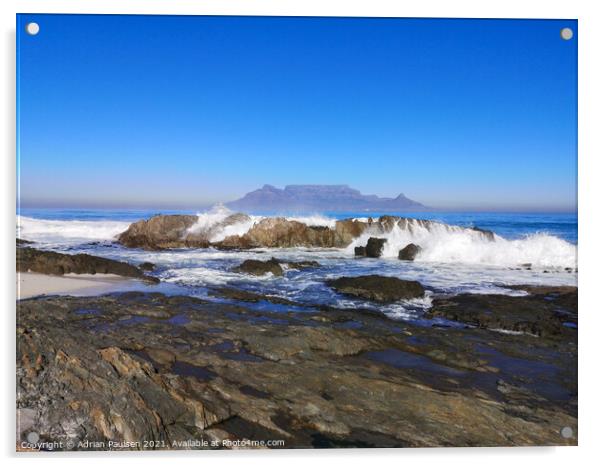 Table Mountain Acrylic by Adrian Paulsen