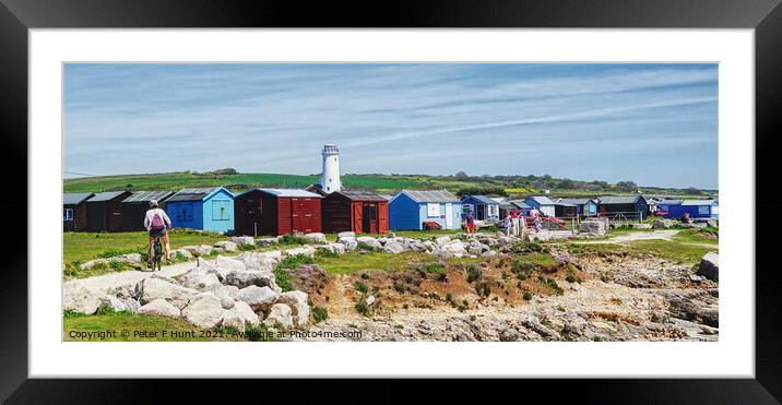 Old Lower Lighthouse Portland Bill Framed Mounted Print by Peter F Hunt
