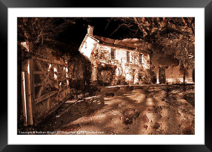 Cottage gate Framed Mounted Print by Nathan Wright
