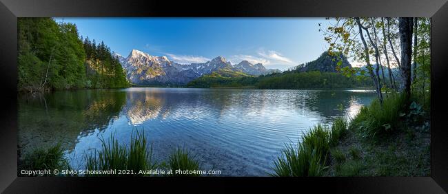 Almsee Panorama Framed Print by Silvio Schoisswohl