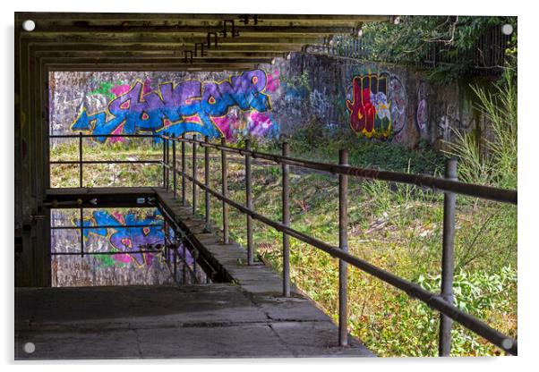 St. Peter's Seminary, Cardross. Acrylic by Rich Fotografi 