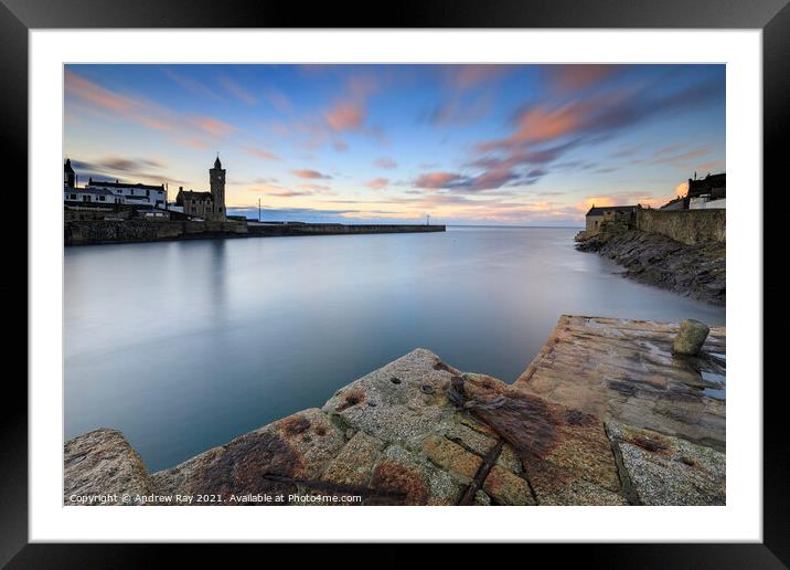 Outer Harbour at sunrise Framed Mounted Print by Andrew Ray