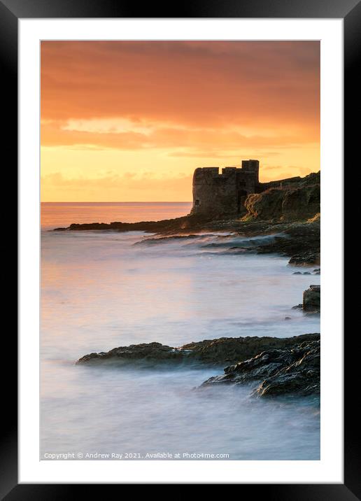 Pendennis Point at sunrise (Falmouth) Framed Mounted Print by Andrew Ray