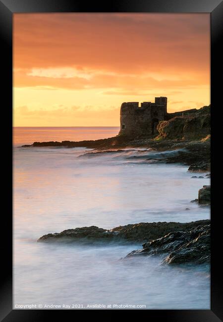 Pendennis Point at sunrise (Falmouth) Framed Print by Andrew Ray