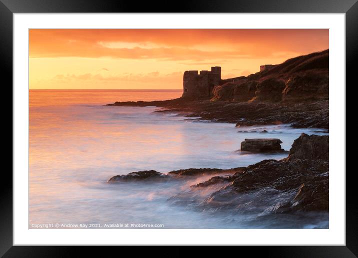 Pendennis Point  Framed Mounted Print by Andrew Ray