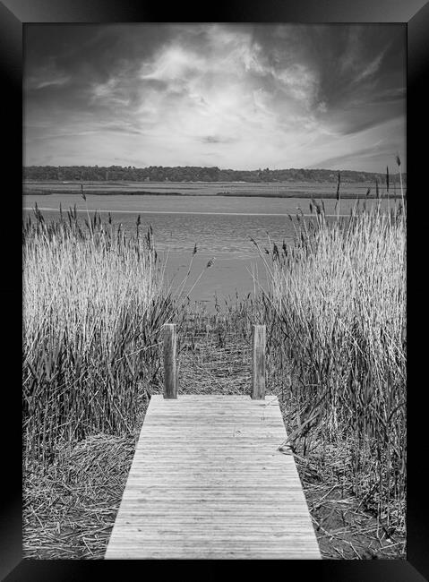 Serenity of the Wooden Jetty Framed Print by Kevin Snelling