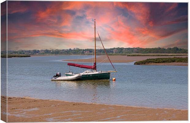 Serenity on the Alde Canvas Print by Kevin Snelling