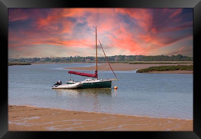 Serenity on the Alde Framed Print by Kevin Snelling