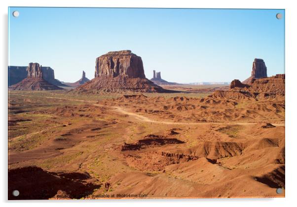 Monument Valley seen fron John Ford Point Acrylic by Dietmar Rauscher