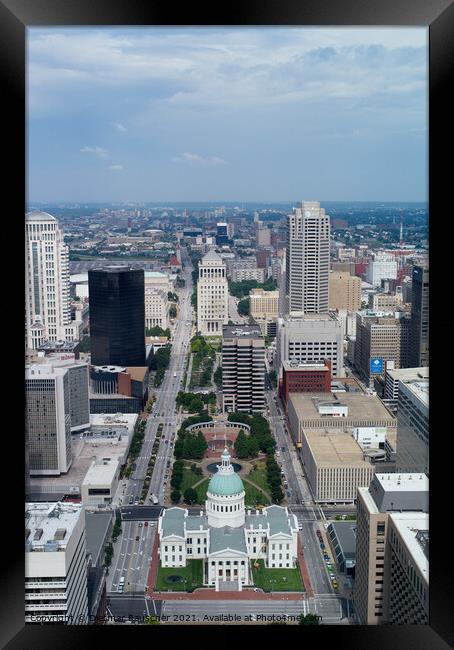 Saint Louis, Missouri, Cityscape Framed Print by Dietmar Rauscher