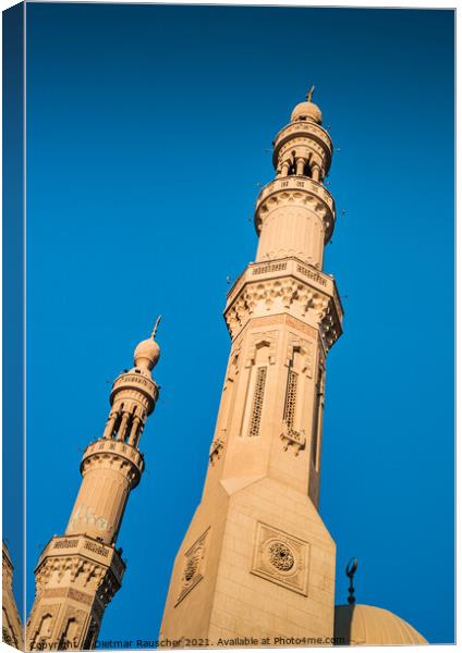 El Tabia Mosque in Aswan - a Concept or Islam and the Orient Canvas Print by Dietmar Rauscher