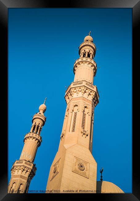 El Tabia Mosque in Aswan - a Concept or Islam and the Orient Framed Print by Dietmar Rauscher
