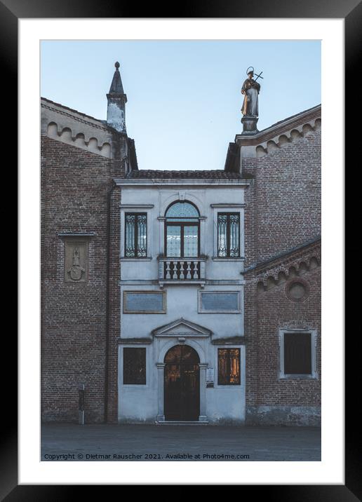 Scuola del Santo, Facade of the Headquarter of the Archconfrater Framed Mounted Print by Dietmar Rauscher