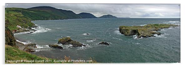 Niarbyl Bay, Isle of Man Acrylic by Howard Corlett