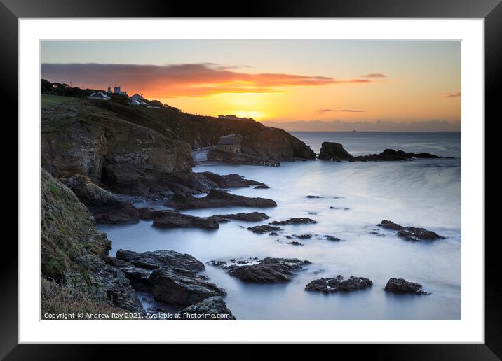 Lizard Point at sunrise  Framed Mounted Print by Andrew Ray