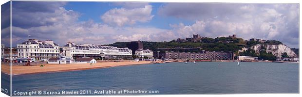 Dover Seafront from the Prince of Wales Pier, Engl Canvas Print by Serena Bowles