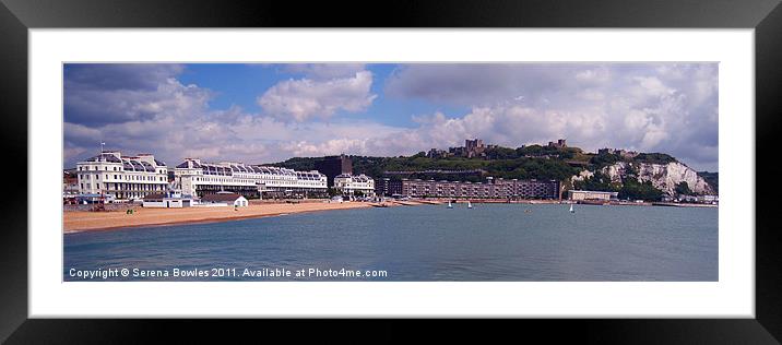 Dover Seafront from the Prince of Wales Pier, Engl Framed Mounted Print by Serena Bowles