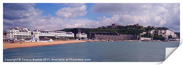 Dover Seafront from the Prince of Wales Pier, Engl Print by Serena Bowles