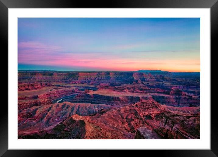 Canyonlands Sunset Framed Mounted Print by Chuck Underwood