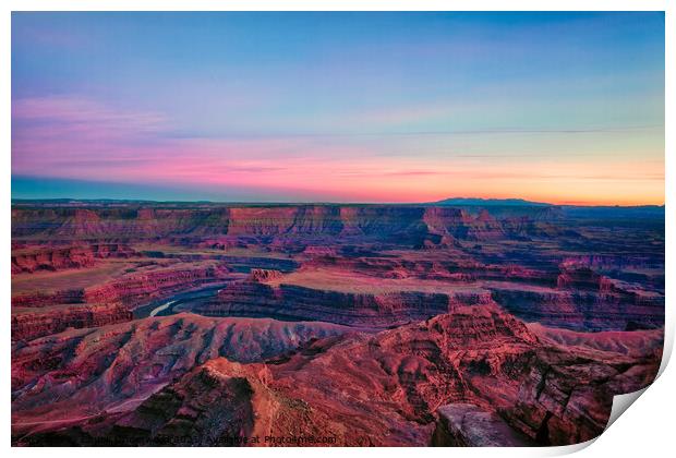Canyonlands Sunset Print by Chuck Underwood