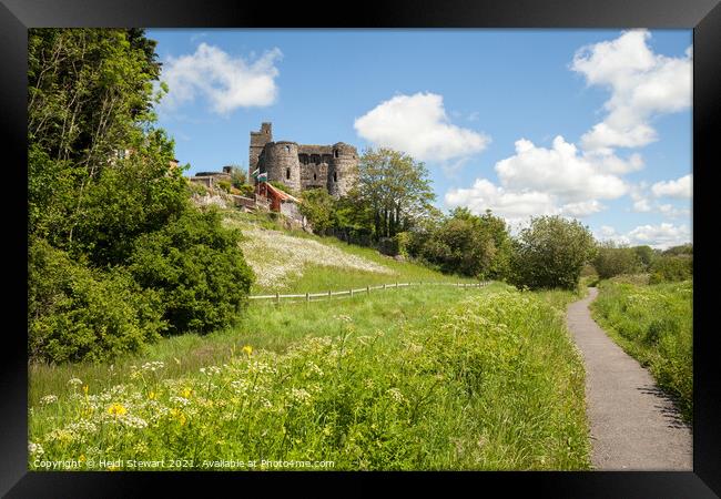 Kidwelly Castle, Carmarthenshire Framed Print by Heidi Stewart