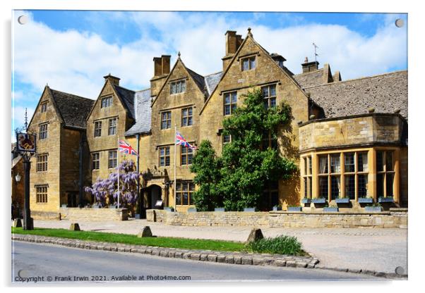 The Lygon Arms on Broadway, Cotswolds Acrylic by Frank Irwin