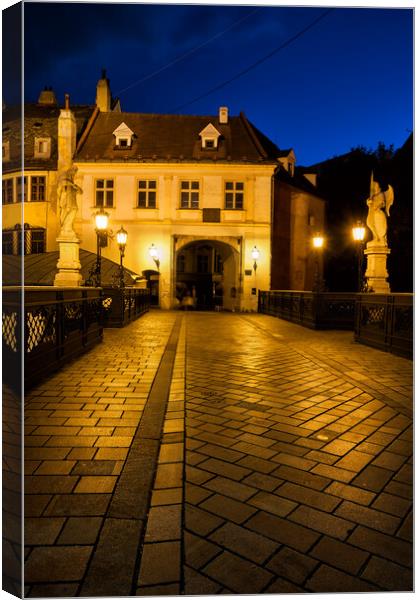 Street to the Old Town of Bratislava City Canvas Print by Artur Bogacki