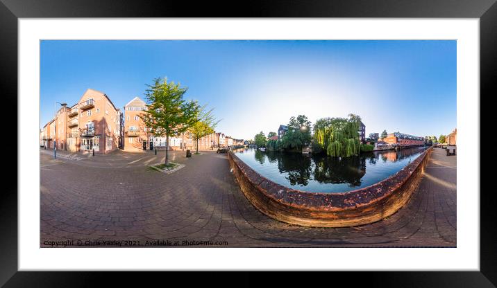360 degree panorama captured down the historic Qua Framed Mounted Print by Chris Yaxley